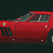 Ferrari 250 Gto From 1964 For Tough Boys And Girls Art Print