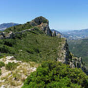 Ferrer Mountain Ridge And View Of Puig Campana Art Print
