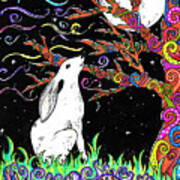 Festival Hare Art Print