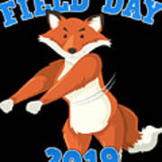 Field Day 2019 Flossing Fox Art Print