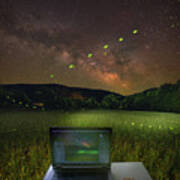 Fireflies At Lost Valley Art Print