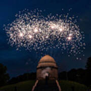 Fireworks At Mckinley Memorial 5 Art Print