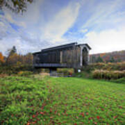 Fisher Covered Railroad Bridge Art Print