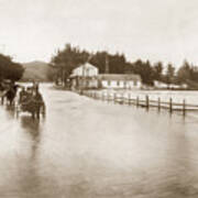 Flooding At Hilltown Near Salinas, California, March 11, 1911 Art Print