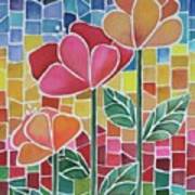 Flower Mosaic Art Print