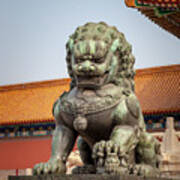 Forbidden City Guard Lion Art Print