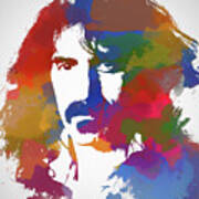 Frank Zappa Color Splash Art Print
