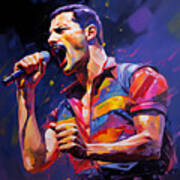 Freddie -i Will Rock You Art Print
