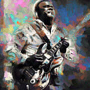 Freddie King Blues Guitar Art Print