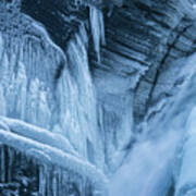Frozen Falls Art Print