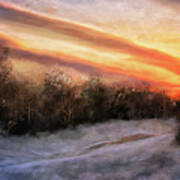 Frozen Sunset Art Print