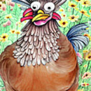 Funky Chicken Art Print