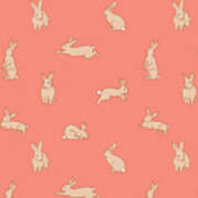 Funny Bunnies Art Print