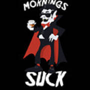 Funny Vampire Dracula Coffee Lovers Sleepy Head Night Owl Gift Morning  Sucks Digital Art by Thomas Larch - Pixels