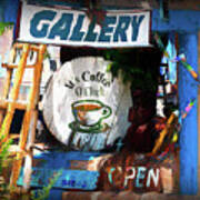 Gallery And Coffee Shop Art Print