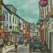 Galway Street Scene Art Print