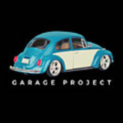Garage Project - Volkswagen Beetle Art Print