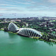 Gardens By The Bay_view From The Singapore Flyer Art Print