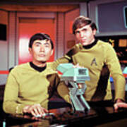 George Takei And James Doohan In Star Trek -1966-. Art Print