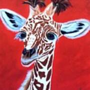 Gerry The Giraffe Art Print