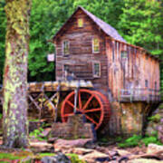 Glade Creek Idyllic Mill - West Virginia Art Print