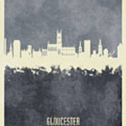 Gloucester England Skyline #88 Art Print