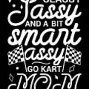 Go Kart Mom Racing Karting Art Print