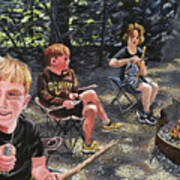 Goldstream Campground Victoria Art Print