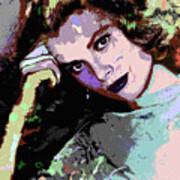 Grace Kelly Psychedelic Portrait Art Print