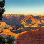 Sunset From Mather Point Art Print