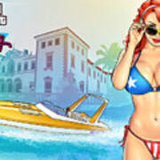 Grand Theft Auto Vice City 10th Anniversary GTA V Bikini Girl