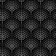 Gray And Black Polka Dot Scallop Pattern Pairs 2022 Color Of The Year Grey Suit 4004-2a Art Print
