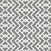 Gray And White Tessellation Line Pattern 25 Pairs 2022 Color Of The Year Grey Suit 4004-2a Art Print