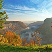 Great Bend Overlook At Letchworth State Park Art Print