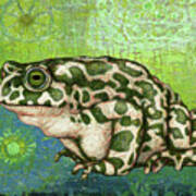 Green Toad Abstract Art Print