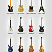 Guitar Icons No2 Art Print