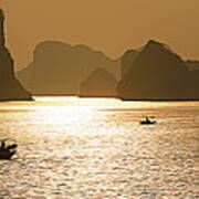 Ha Long Bay Sunset Art Print