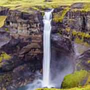 Haifoss Waterfall, Iceland Art Print