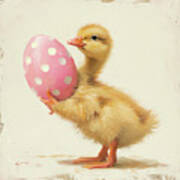 Happy Easter Duckling Art Print