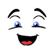 Happy Face Emoji Art Print