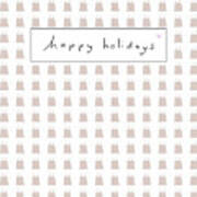 Happy Holidays Reindeer Art Print