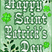 Happy St Patrick's Day March 17th Art Print
