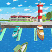 Harbor Town Art Print