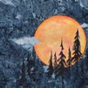 Harvest Moon - The Forest Art Print