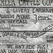 Hat Creek Cattle Company Livery Emporium Lonesome Dove Etsy