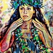 Hawaiian Dancer Art Print