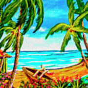 Hawaiian Tropical Beach #356 Art Print