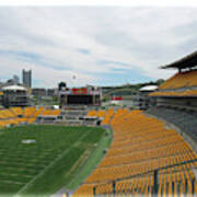 Heinz Stadium With Pittsburgh Skyline Art Print