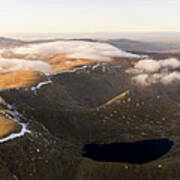 Helvellyn And Striding Edge Aerial Lake District Art Print