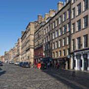 High Street In Old Town Of Edinburgh Art Print